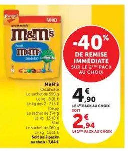 Hyper U M&M'S offre
