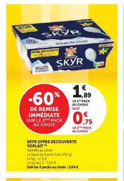 Hyper U YOPLAIT Skyr offre decouverte offre