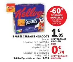 Hyper U KELLOGG'S Barres cereales offre