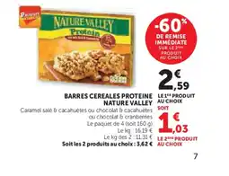 Hyper U NATURE VALLEY arres cereales proteine offre