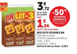 Hyper U BN Biscuits fourres offre