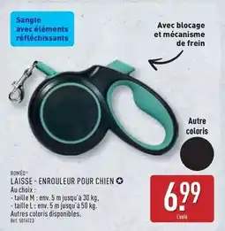 ALDI Laisse enrouleur pour chien offre