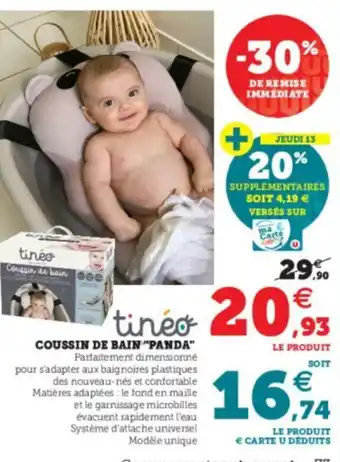Hyper U Coussin de bain "Panda" offre