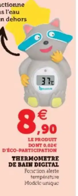 Hyper U Thermometre de bain digital offre