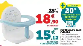Hyper U Fauteuil de bain Pliable offre