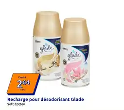Action Recharge pour désodorisant glade offre