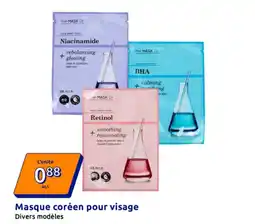 Action Masque coréen pour visage offre