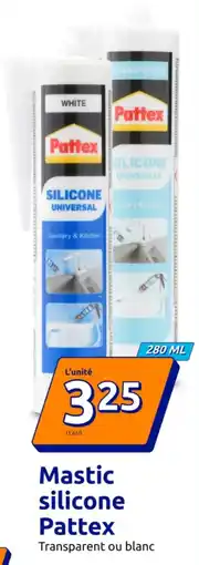 Action Mastic silicone pattex offre