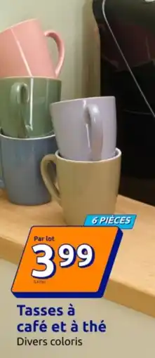 Action Tasses à café et à thé offre