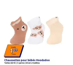 Action Chaussettes pour bébés hoodadoo offre