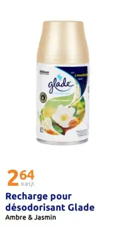 Action Recharge pour désodorisant glade offre