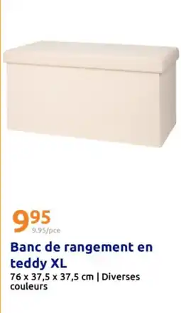 Action Banc de rangement en teddy xl offre