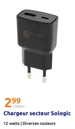 Action Chargeur secteur sologic offre