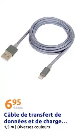 Action Câble de transfert de données et de charge offre