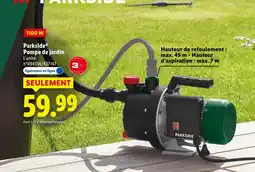 Lidl Parkside pompe de jardin offre