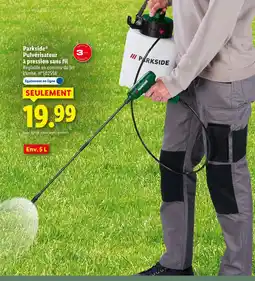 Lidl Parkside pulvérisateur à pression sans fil offre
