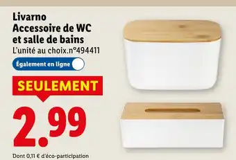 Livarno accessoire de wc et salle de bains