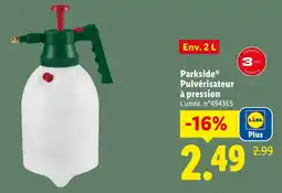 Lidl Parkside pulvérisateur à pression offre