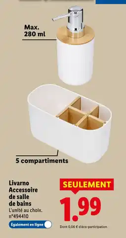 Lidl Livarno accessoire de salle de bains offre