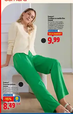 Lidl Esmara cardigan en maille fine femme offre