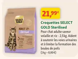 Maxi Zoo Select gold croquettes sterilised offre