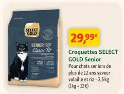 Maxi Zoo Select gold croquettes senior offre