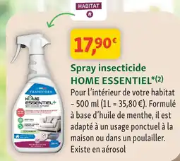 Maxi Zoo Francodex spray insecticide home essentiel offre