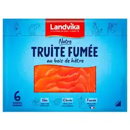 Carrefour Landvika truite fumée offre