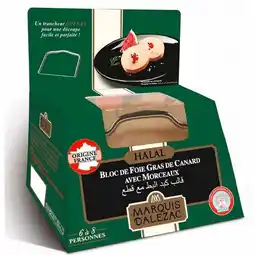 Carrefour Marquis d'alezac bloc de foie gras de canard halal offre