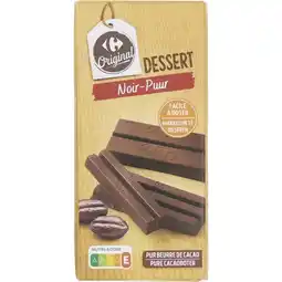 Carrefour Carrefour original tablette de chocolat dessert 52% de cacao offre