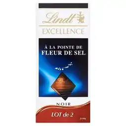 Carrefour Lindt excellence tablette de chocolat noir offre