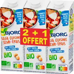 Carrefour Bjorg aides culinaires bio offre