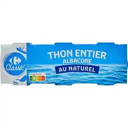 Carrefour Carrefour classic' thon entier albacore offre