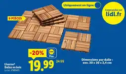 Lidl Livarno - dalles en bois offre