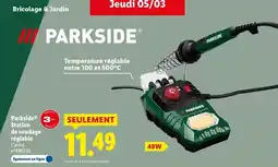 Lidl Parkside - station de soudage réglable offre
