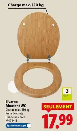 Lidl Livarno - abattant wc offre