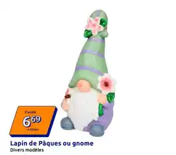 Action Lapin de pâques ou gnome offre