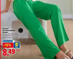 Lidl Esmara - pantlon palazo femme offre