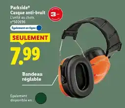 Lidl Parkside - casque anti-bruit offre