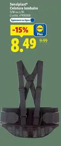 Lidl Sensiplast - ceinture lombaire offre