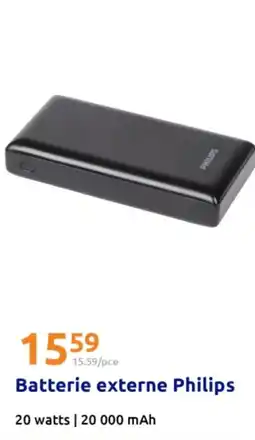 Action Batterie externe philips offre