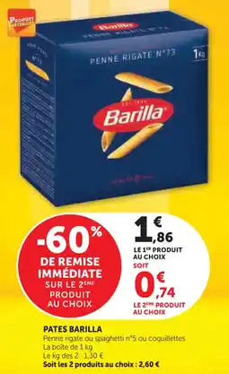 U Express Pates barilla offre