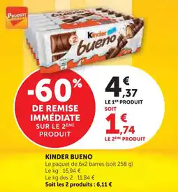 U Express Kinder bueno offre