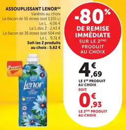 U Express Assouplissant lenor offre