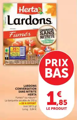 U Express Lardons conversation sans nitrite herta offre