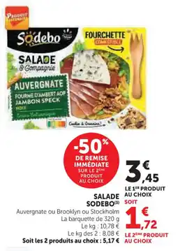 U Express Salade sodebo offre