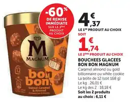 U Express Bouchees glacees bon bon magnum offre