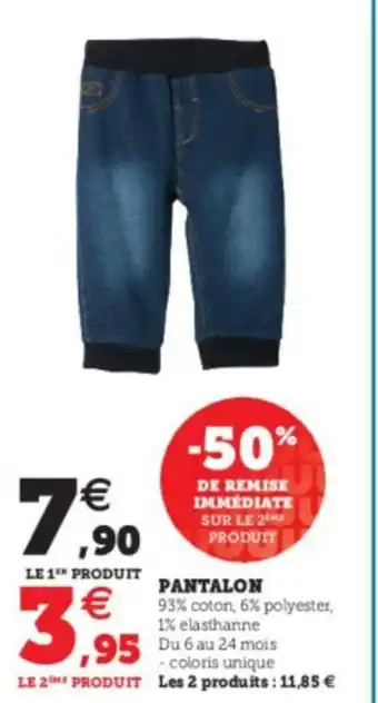 Hyper U Pantalon offre