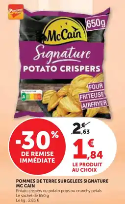 U Express Pommes de terre surgelees signature mc cain offre
