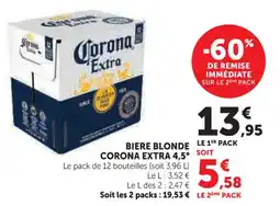 U Express Biere blonde corona extra 4,5° offre